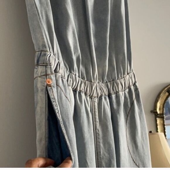 Diesel light denim halter romper - Picture 3 of 8